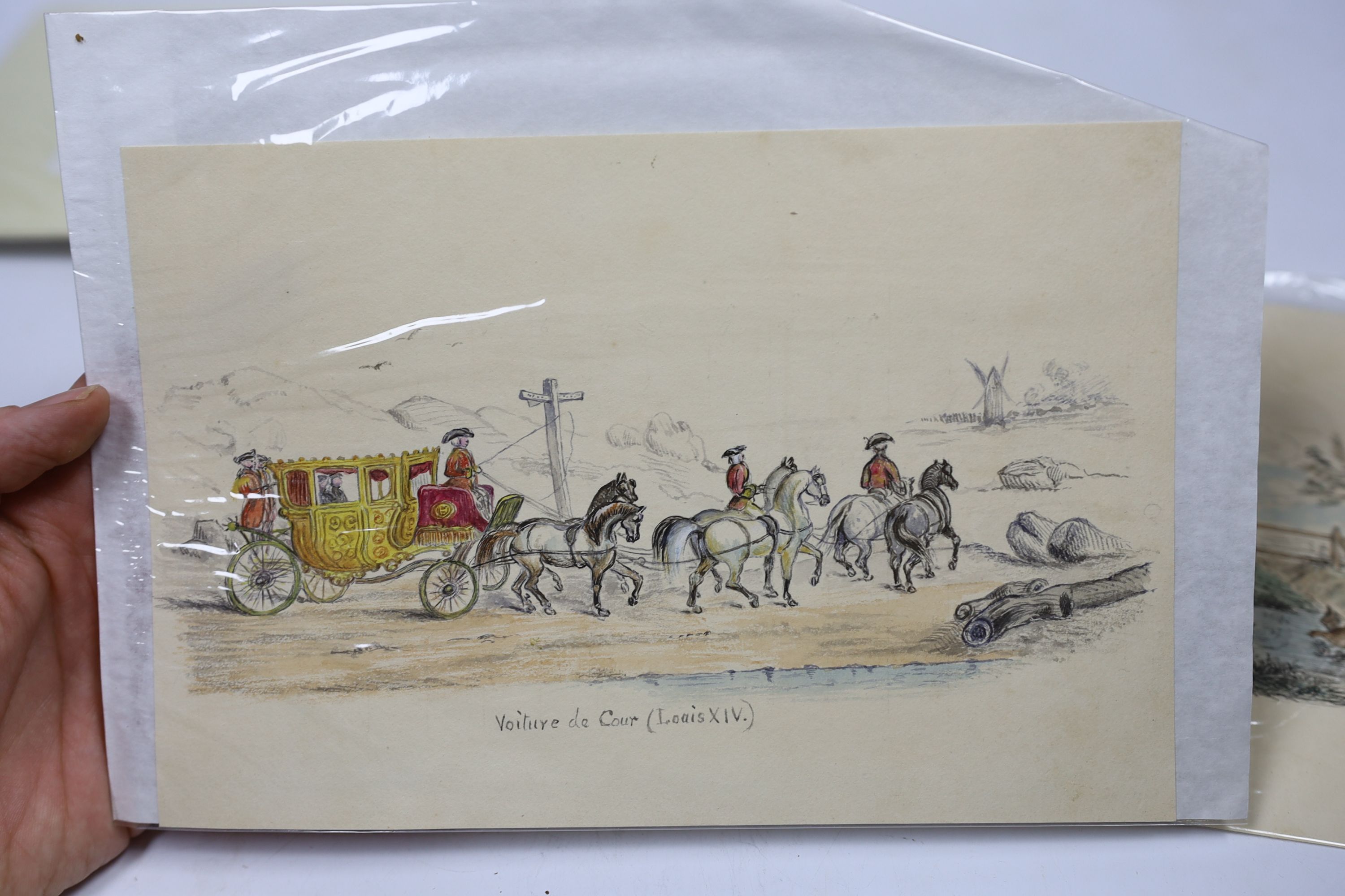 W. Kewley, thirteen pen & ink sketches on paper/card, humorous caricatures including ‘The Better Half’, ‘A Drop of Comfort’ and ‘September Cockney Sportsmen, some signed, unframed, largest 17.5 x 21.5cm